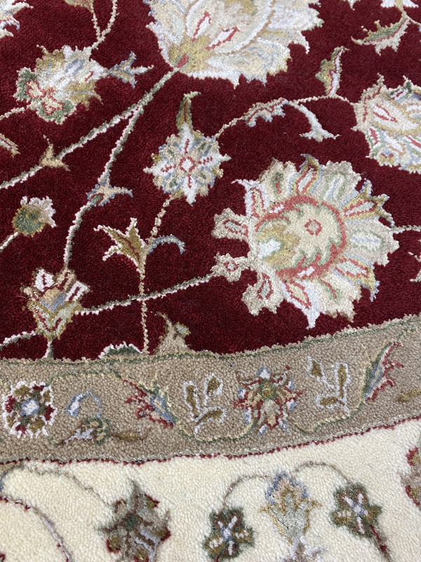 Ковер 2,01х2,01 Indien Orient floral beige red round