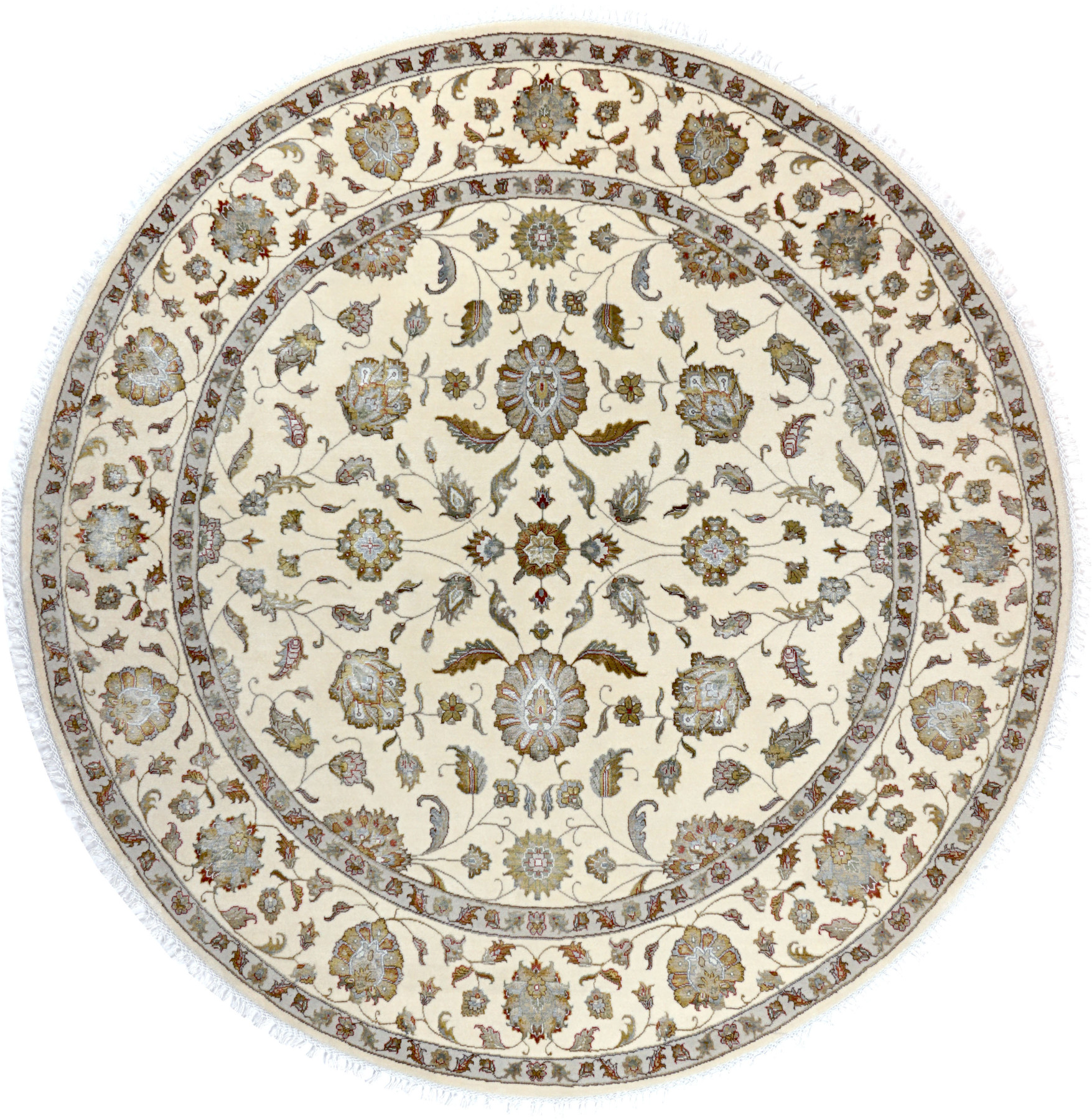 Ковер 2,03х2,03 Indien Orient floral beige round